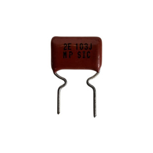 Capacitor Poliéster 10K x 100V = 103J 2E Marron