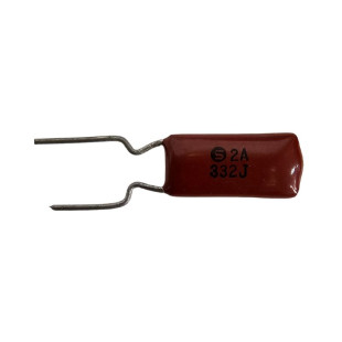 Capacitor Poliéster 3K3 x 100V = 2A 332J Marron