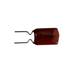 Capacitor Poliéster 47K x 100V = 473J 2AOsg Marron