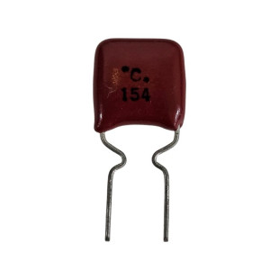 Capacitor Poliéster 150K x 50V = 154 Marron