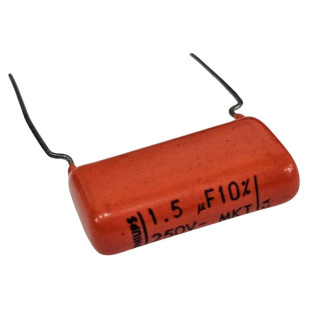 Capacitor Poliéster 1,5uF x 250V = 1,5uF 250V 10% Mkt Philips